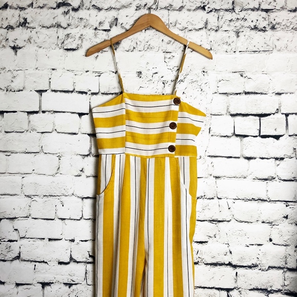 SHEIN Pants - SHEIN Striped Print Wide Leg Cami Jumpsuit